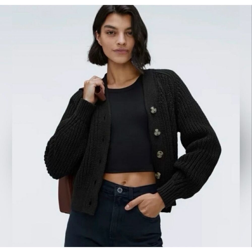 Everlane The Felted Merino Cardigan - Picture 2 of 10